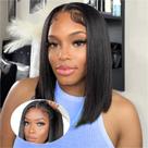 Peruca Ailwelia Wear and Go Glueless Bob 100% cabelo humano 14