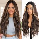 Peruca AISI HAIR Mixed Blonde Sintética Ondulada 66cm para mulheres Peruca AISI HAIR Mixed Blonde Sintética Ondulada 66cm para mulheres