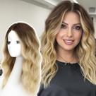 Peruca AISI HAIR Ombre Blonde sintética resistente ao calor 45cm Peruca AISI HAIR Ombre Blonde sintética resistente ao calor 45cm