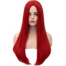 Peruca Alacos vermelha longa reta de 60 cm para cosplay de mulheres e meninas Peruca Alacos vermelha longa reta de 60 cm para cosplay de mulheres e meninas