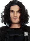 Peruca ALLAURA Jon Snow Northern Snow King para homens + Shield Pin