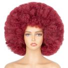 Peruca Aminow 70's Afro para mulheres Borgonha, vinho, vermelho, curta, encaracolada Peruca Aminow 70's Afro para mulheres Borgonha, vinho, vermelho, curta, encaracolada