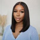 Peruca Amygirl Wear and Go Glueless Straight Bob 14" preta
