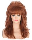 Peruca AMZCOS Peggy Beehive, estilo anos 80, longa, ondulada, gengibre para mulheres