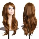Peruca ANESHE, cabelo longo e ondulado, 70 cm, resistente ao calor, marrom claro Peruca ANESHE, cabelo longo e ondulado, 70 cm, resistente ao calor, marrom claro