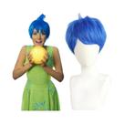 Peruca Azul Curta Para Mulheres E Meninas, Resistente Ao Calor, Sintética, Para Cosplay, Fantasia De Peruca Azul Curta Para Mulheres E Meninas, Resistente Ao Calor, Sintética, Para Cosplay, Fantasia De