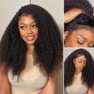 Peruca Beauhair Afro Curly 100% cabelo humano 20 cm 210% de densidade