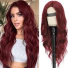 Peruca BEAUTIFA Burgundy Wavy 66cm Sintética Resistente ao Calor