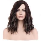 Peruca BERON Brown Blonde Short Curly Bob Wavy 35cm para mulheres