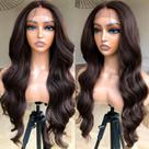 Peruca BlackSwern Marrom Chocolate Brown Body Wave 60cm