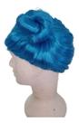 Peruca Boneca Azul Infantil Com Dois Coques Nas Laterais Peruca Boneca Azul Infantil Com Dois Coques Nas Laterais