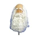 Peruca Branca De Papai Noel Com Barba Longa E Ondulada Para Fantasia De Halloween E Natal
