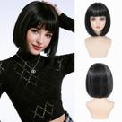 Peruca, cabelo refinado, preto misto, cinza, Bob, 30 cm, sintético, feminino