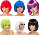 Peruca Chanel Colorida Acessório para Fantasia e Cosplay