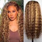 Peruca Chesma Highlight Ombre Lace Front - Cabelo Humano 28"