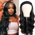 Peruca com bandana Fylora Body Wave 45cm Brazilian Virgin Hair