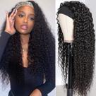 Peruca com bandana XSY Deep Wave 100% cabelo humano brasileiro 28"