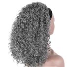 Peruca com faixa de cabeça SCENTW cinza sintética Afro Kinky Curly 40cm Peruca com faixa de cabeça SCENTW cinza sintética Afro Kinky Curly 40cm