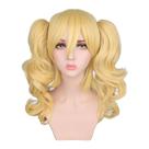 Peruca Cosplay Blonde Twin Ponytail 50cm Sintética Resistente ao Calor