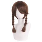 Peruca Cosplay Brown Braid 45 cm de fibra de alta temperatura para todos Peruca Cosplay Brown Braid 45 cm de fibra de alta temperatura para todos