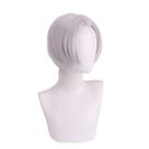 Peruca Cosplay Kurokawa Izana Sintética Prateada Branca 30cm Peruca Cosplay Kurokawa Izana Sintética Prateada Branca 30cm