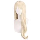 Peruca Cosplay Loira Longa Ondulada 60 cm Sintética Resistente ao Calor Peruca Cosplay Loira Longa Ondulada 60 cm Sintética Resistente ao Calor