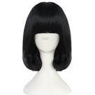 Peruca Cosplay Short Bob Black 37cm de fio de alta temperatura