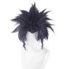 Peruca Cosplay Spiky Dark Blue Short 35cm de alta temperatura