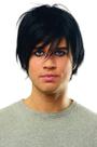 Peruca Costume Culture Emo para homens preta