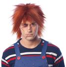 Peruca Costume Culture Evil Doll Chucky para homens vermelha