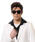 Peruca Costume Culture King of Rock Black Synthetic Fiber