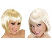 Peruca Curta Loira Clara Platinada ou Escura Cosplay Festas