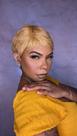 Peruca de Cabelo Humano Pixie Paris Loiro 27 - Cabelo Sedoso e Macio