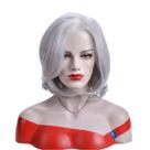 Peruca de cabelo sintético Chic Short Bob com franja lateral de 30 cm