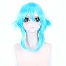 Peruca de cosplay Anime Asada Shino Swords Arts Online Blue Water