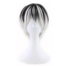 Peruca de cosplay, anime, dois tons, gradiente, para homens e mulheres