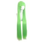 Peruca de cosplay Anime Long Straight Neon Green 100 cm para todas as idades