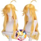 Peruca de cosplay Anime Yellow Long Spiky Tips 80cm para adolescentes