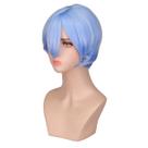 Peruca de cosplay Ayanami Rei Perucas sintéticas para o Halloween