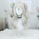 Peruca de cosplay Charlotte Anime Costume para cabelo sintético 68cm