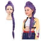 Peruca de cosplay ColorGround Long Purple Brand para festa de Halloween
