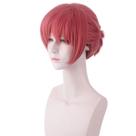 Peruca de cosplay com capa de banheiro Hanakokun Mitsuba Sanye Sozu Yan Pink