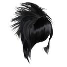 Peruca de cosplay de cabelo sintético Uchihas Sasukes Anime Black