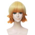 Peruca de Cosplay Demons Slayers Agatsuma Zenitsu Amarelo Laranja