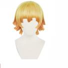 Peruca de Cosplay Demons Slayers Agatsumas Zenitsu Amarela 32cm