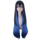 Peruca de Cosplay Demons Slayers Hashibira Inosuke azul sintética
