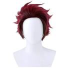Peruca de cosplay Demons Slayers Kamado Tanjirou Anime Hallowe