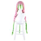 Peruca de cosplay Demons Slayers Kanroji Mitsuri 80 cm sintética