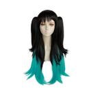 Peruca de cosplay Demons Slayers Tokitou Muichirou para o Halloween Peruca de cosplay Demons Slayers Tokitou Muichirou para o Halloween