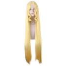 Peruca de cosplay Fates Grand Order FGO Party Anime amarela 100cm
